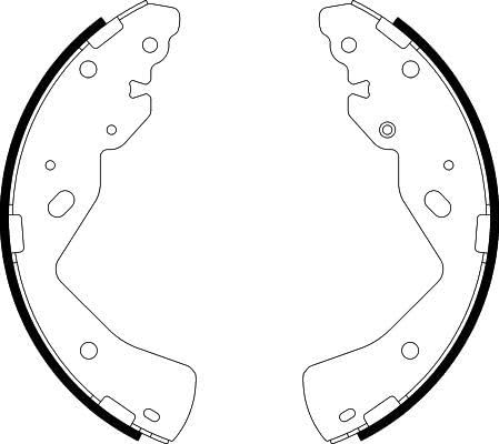 HELLA 8DB 355 038-211 Bremsbackensatz - H1865 - für u.a. FORD HELLA 8DB 355 038-211 Bremsbackensatz - H1865 - für u.a. FORD von Hella