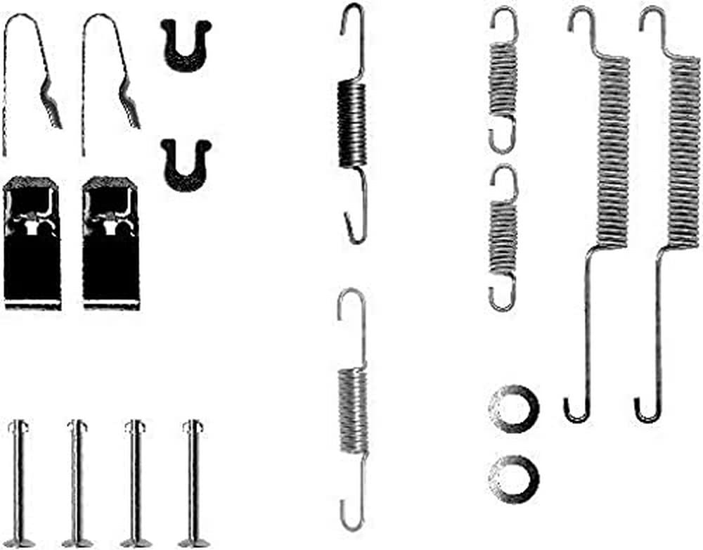 HELLA PAGID 8DZ 355 200-081 Zubehörsatz, Bremsbacken - X0042 - Bremssystem: Akebono - für u.a. HONDA von Hella