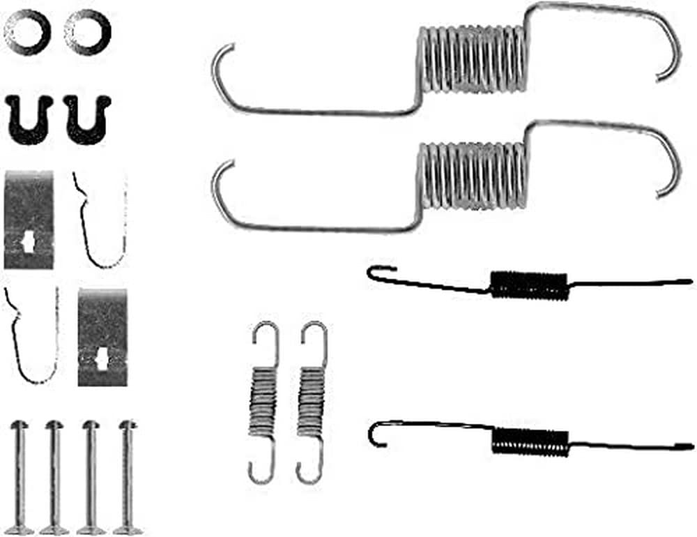 HELLA PAGID 8DZ 355 200-361 Zubehörsatz, Bremsbacken - X0085 - Bremssystem: Akebono - für u.a. CHEVROLET / HONDA / SUZUKI von Hella