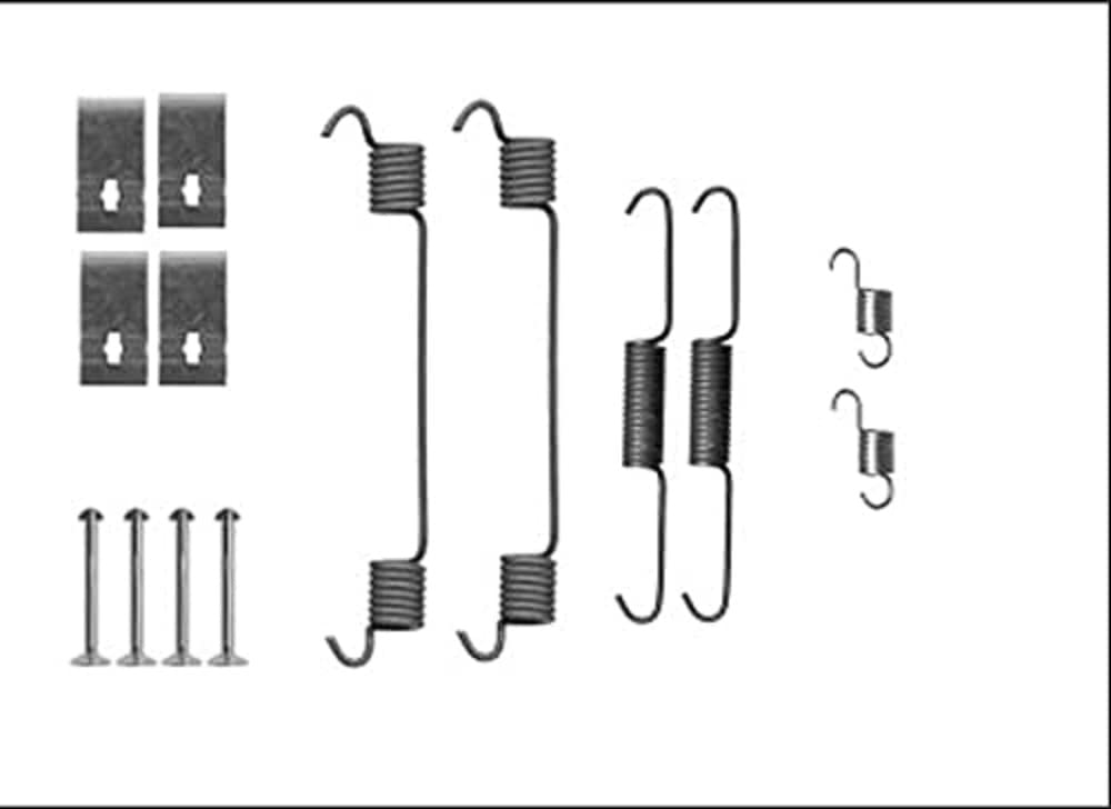 HELLA 8DZ 355 206-101 Zubehörsatz, Bremsbacken - X0264 - Bremssystem: Akebono - für u.a. SUZUKI HELLA 8DZ 355 206-101 Zubehörsatz, Bremsbacken - X0264 - Bremssystem: Akebono - für u.a. SUZUKI von Hella