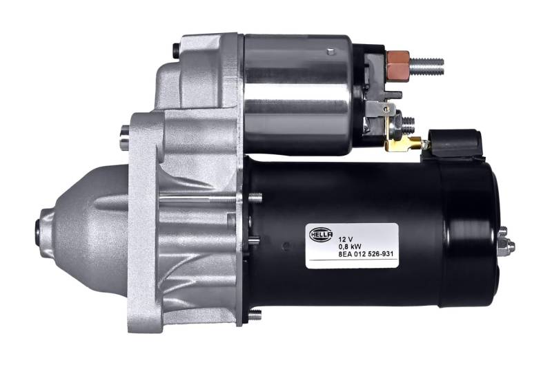 HELLA 8EA 012 526-931 Starter/Anlasser - 12V - 0.8kW - für u.a. Fiat Seicento / 600 (187_) von Hella