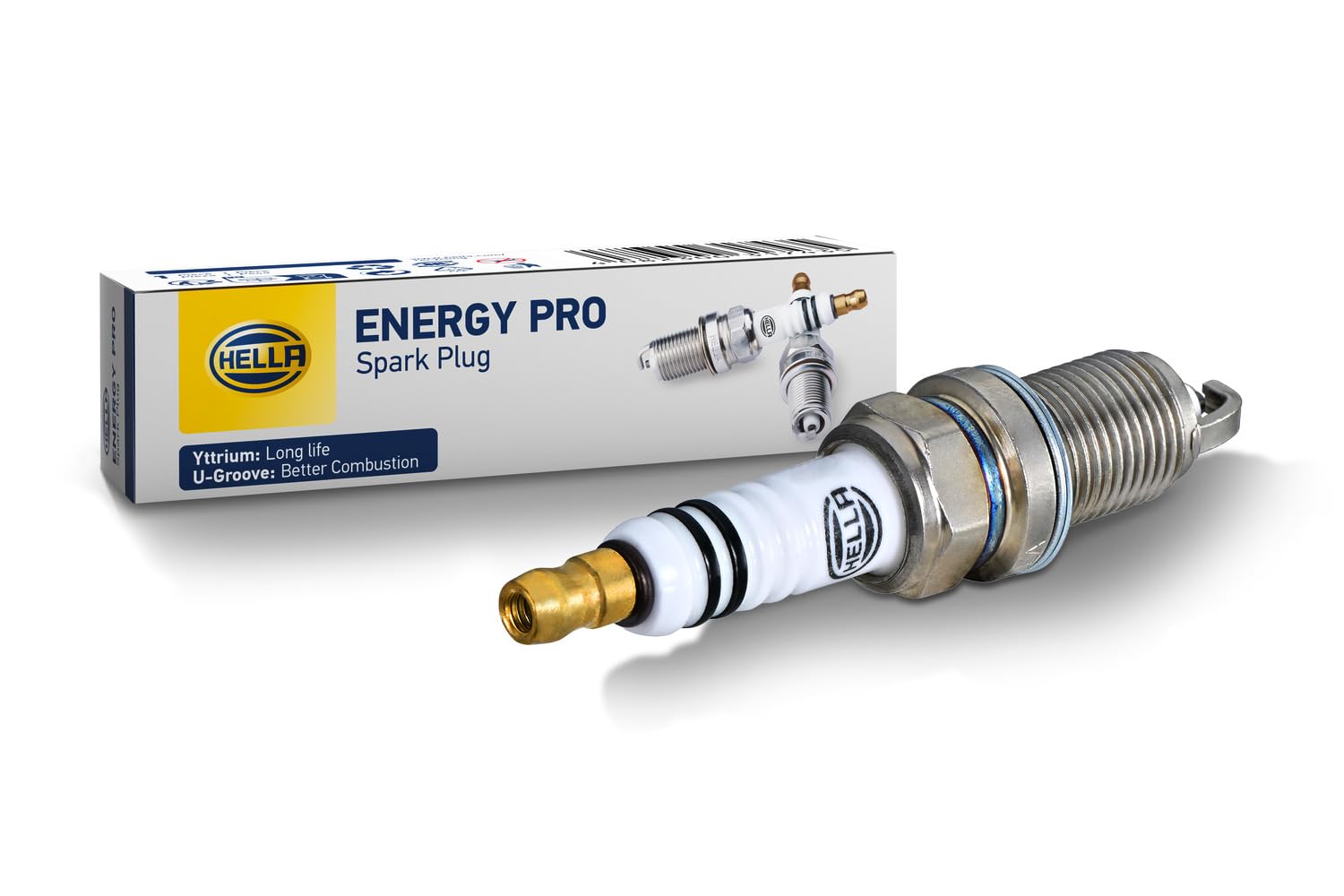 HELLA 8EH 188 704-111 Zündkerze - Energy Pro YM8RCP5-11U - Schlüsselweite: 16 - Gewindelänge: 19mm - Elektrodenabstand: 1.1mm HELLA 8EH 188 704-111 Zündkerze - Energy Pro YM8RCP5-11U - Schlüsselweite: 16 - Gewindelänge: 19mm - Elektrodenabstand: 1.1mm von Hella