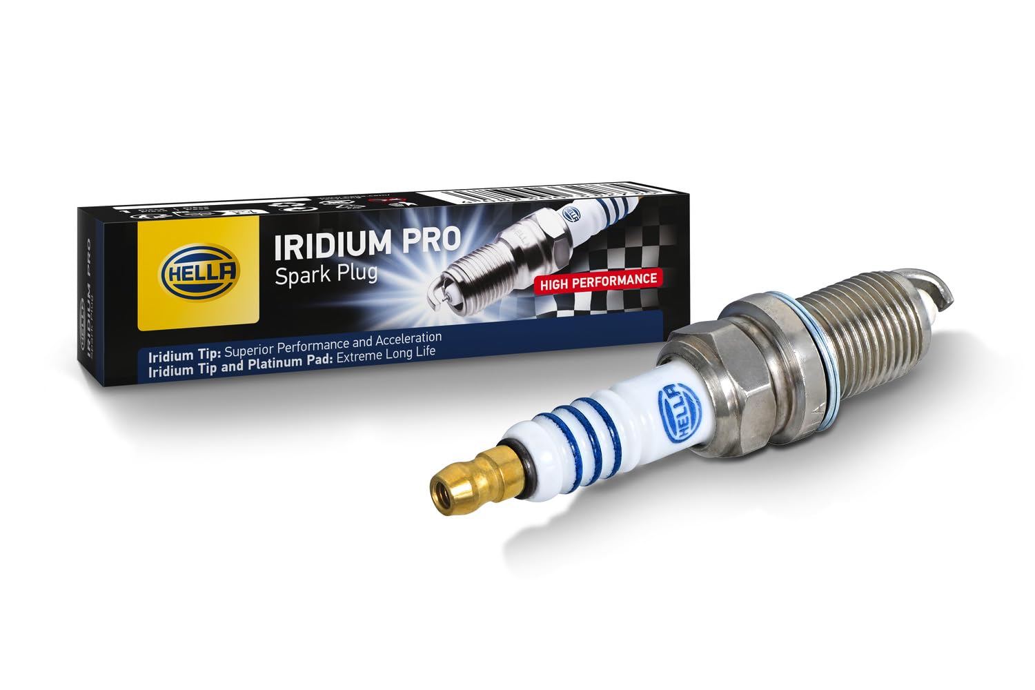 HELLA 8EH 188 706-341 Zündkerze - Iridium Pro IM8RC5-8P - Schlüsselweite: 16 - Gewindelänge: 19mm - Elektrodenabstand: 0.8mm HELLA 8EH 188 706-341 Zündkerze - Iridium Pro IM8RC5-8P - Schlüsselweite: 16 - Gewindelänge: 19mm - Elektrodenabstand: 0.8mm von Hella