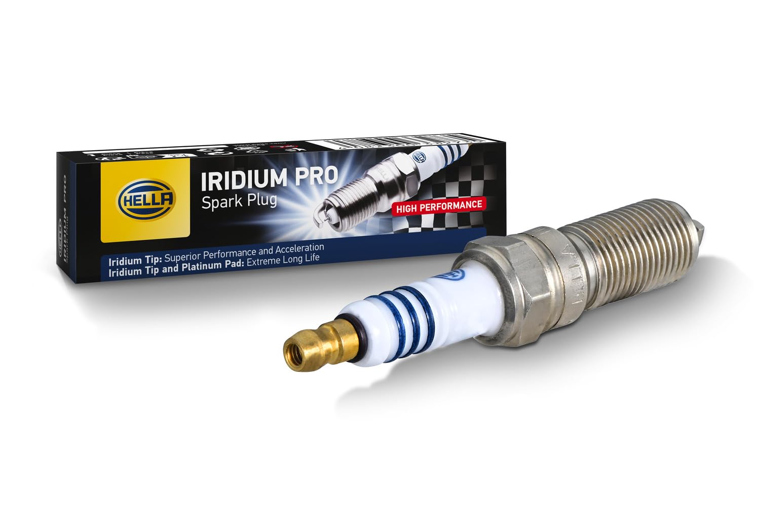 HELLA 8EH 188 706-441 Zündkerze - Iridium Pro ISJ7RC-13P - SW: 16 - Gewindelänge: 25mm - E.A.: 1.3mm HELLA 8EH 188 706-441 Zündkerze - Iridium Pro ISJ7RC-13P - SW: 16 - Gewindelänge: 25mm - E.A.: 1.3mm von Hella