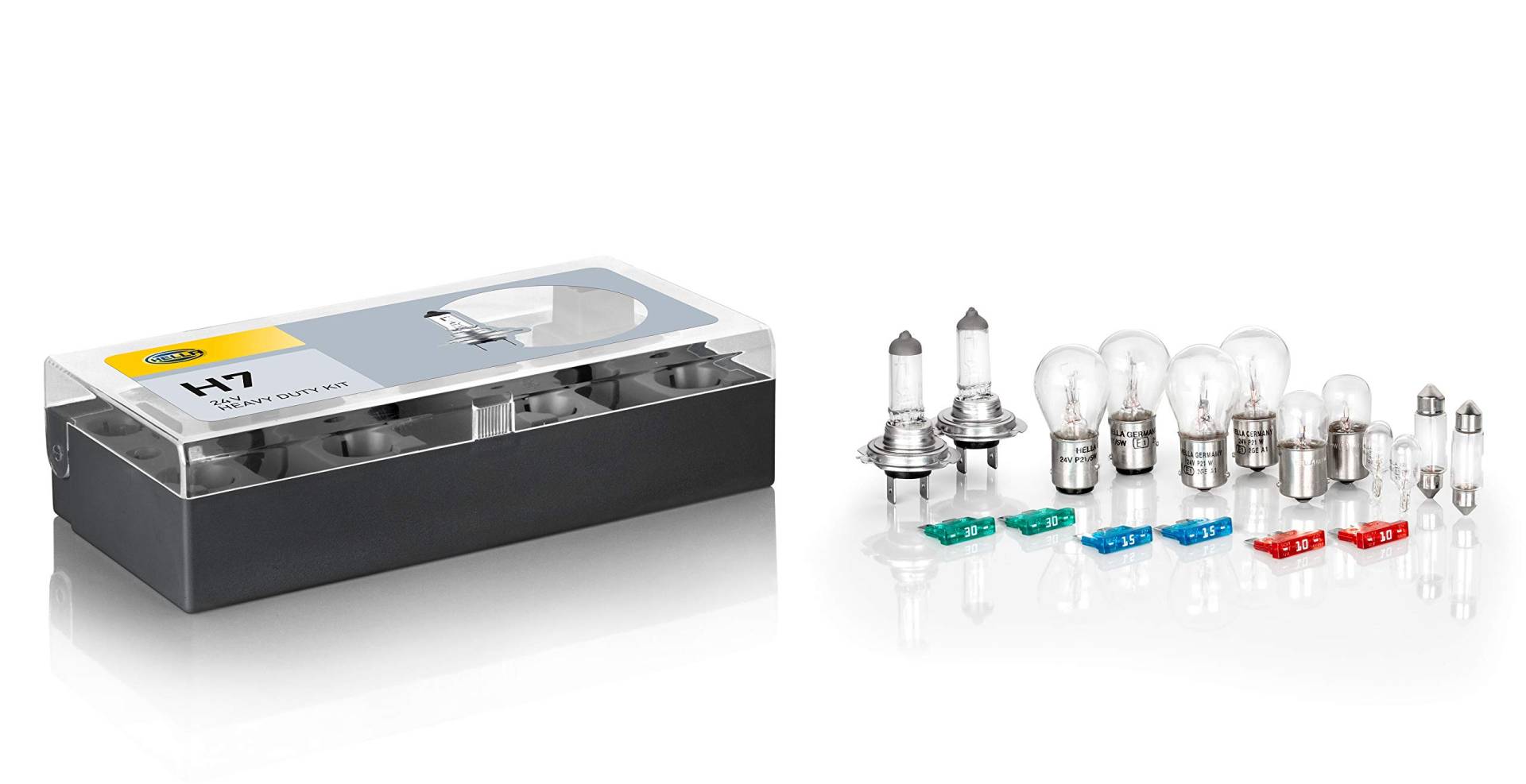 HELLA 8GH 007 157-931 H7-Glühlampensortiment - 24V - Box von Hella