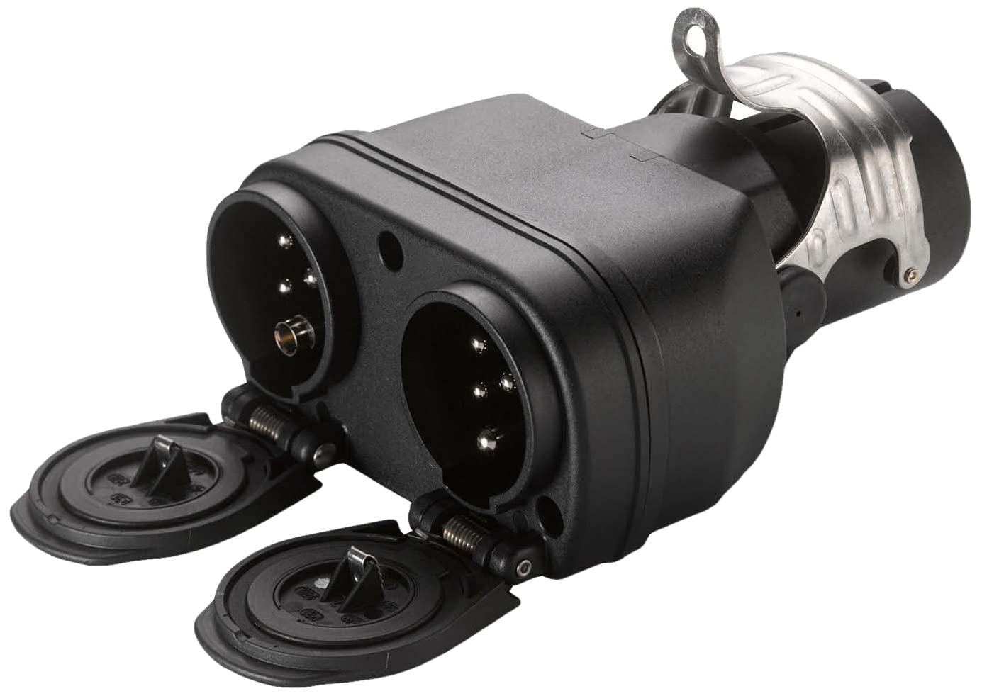 HELLA Adapter, Steckdose - 12V - von 15-polig auf 7-polig - Länge: 155mm - Kunststoff - schwarz - DIN/ISO: 1724 N-Typ/1298 N-Typ/3731 S-Typ/1185 N-Typ - Menge: 1 - 8JA 005 952-061 HELLA Adapter, Steckdose - 12V - von 15-polig auf 7-polig - Länge: 155mm - Kunststoff - schwarz - DIN/ISO: 1724 N-Typ/1298 N-Typ/3731 S-Typ/1185 N-Typ - Menge: 1 - 8JA 005 952-061 von Hella
