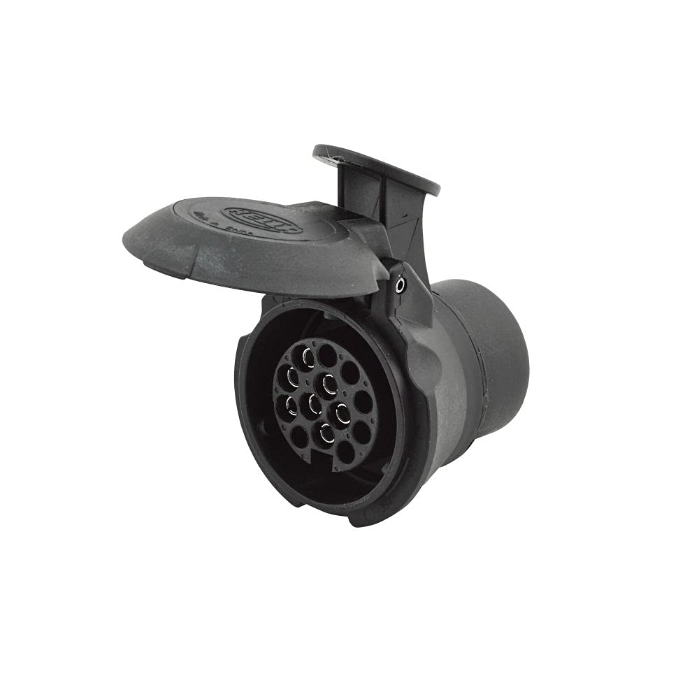 HELLA Adapter, Steckdose - 12V - von 7-polig auf 13-polig - Länge: 57mm - Kunststoff - schwarz - DIN/ISO: 1724 N-Typ/11446 N-Typ - Menge: 1 - 8JA 008 969-011 HELLA Adapter, Steckdose - 12V - von 7-polig auf 13-polig - Länge: 57mm - Kunststoff - schwarz - DIN/ISO: 1724 N-Typ/11446 N-Typ - Menge: 1 - 8JA 008 969-011 von Hella