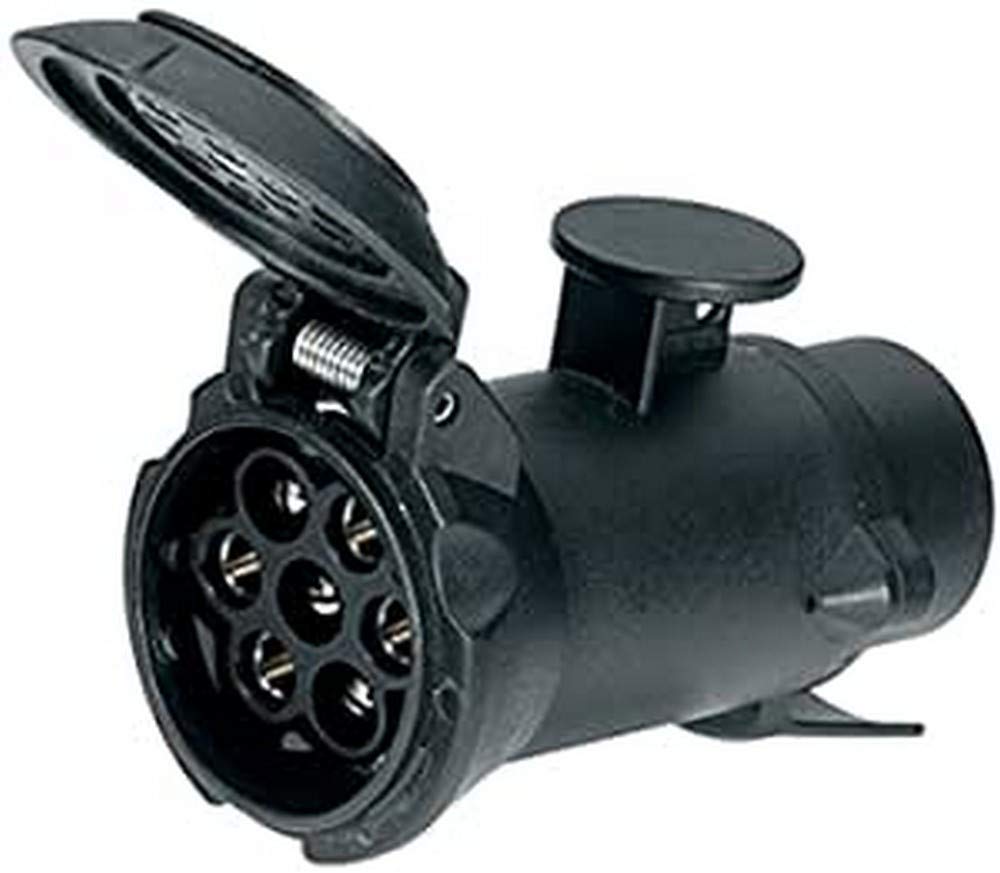 HELLA Adapter, Steckdose - 12V - von 7-polig auf 13-polig - Länge: 102mm - Kunststoff - schwarz - DIN/ISO: 1724 N-Typ/11446 N-Typ - Menge: 1 - 8JA 008 981-001 HELLA Adapter, Steckdose - 12V - von 7-polig auf 13-polig - Länge: 102mm - Kunststoff - schwarz - DIN/ISO: 1724 N-Typ/11446 N-Typ - Menge: 1 - 8JA 008 981-001 von Hella