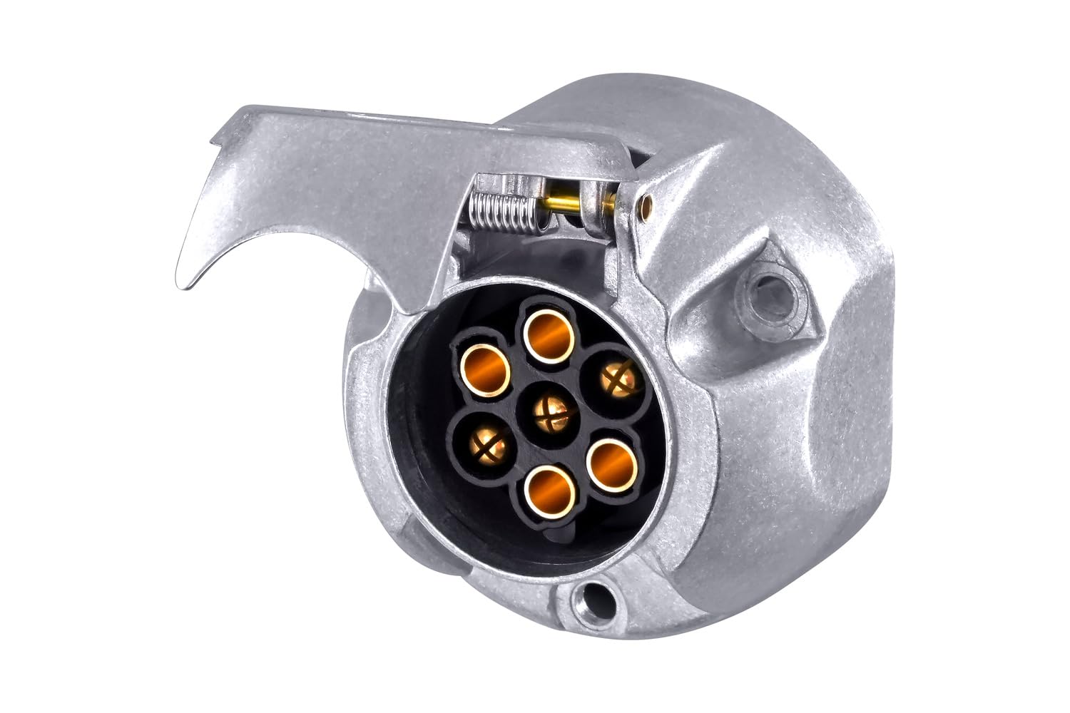 HELLA 8JB 001 941-001 Steckdose - 12V - 7-polig - Zinnbronze - Metallgehäuse - DIN/ISO: 1724 HELLA 8JB 001 941-001 Steckdose - 12V - 7-polig - Zinnbronze - Metallgehäuse - DIN/ISO: 1724 von Hella