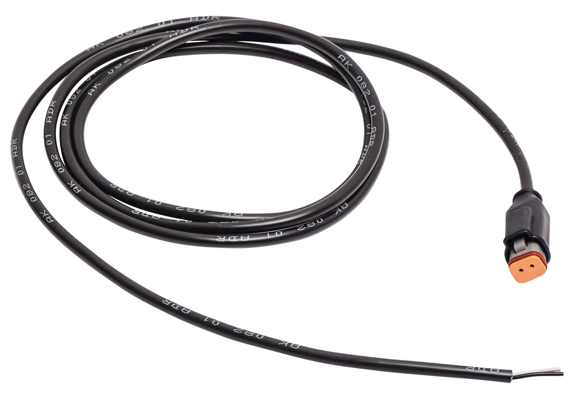 HELLA - Leitungssatz - 2-polig - 1.0mm² - Stecker: DEUTSCH Stecker - Kabel: 2000mm - 8KA 340 038-131, Schwarz von Hella