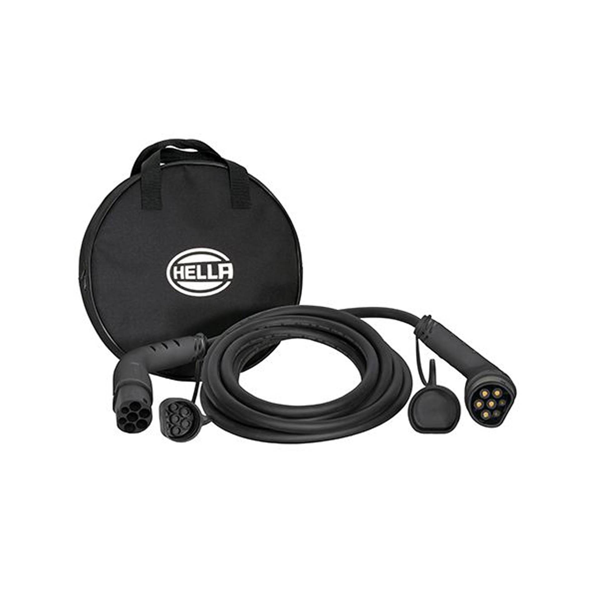 HELLA 8KE 358 255-041 Typ 2 Ladekabel 11KW für EV Elektroautos und Plug-in Hybrid - 3phasig - 16A - 6 Meter - Mode 3 Ladekabel Elektroauto schwarz HELLA 8KE 358 255-041 Typ 2 Ladekabel 11KW für EV Elektroautos und Plug-in Hybrid - 3phasig - 16A - 6 Meter - Mode 3 Ladekabel Elektroauto schwarz von Hella