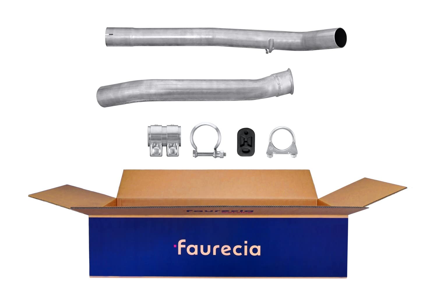 HELLA 8LA 366 007-291 Reparaturrohr, Katalysator - Easy2Fit Kit - zweiteilig - Set mit Anbauteilen von Hella