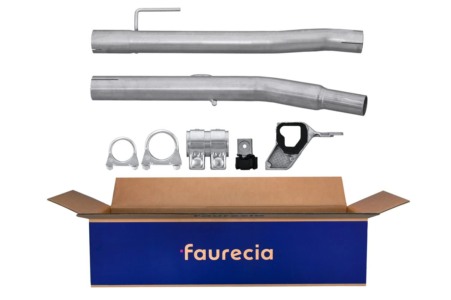 HELLA 8LA 366 007-421 Reparaturrohr, Katalysator - Easy2Fit Kit - zweiteilig - Set mit Anbauteilen von Hella