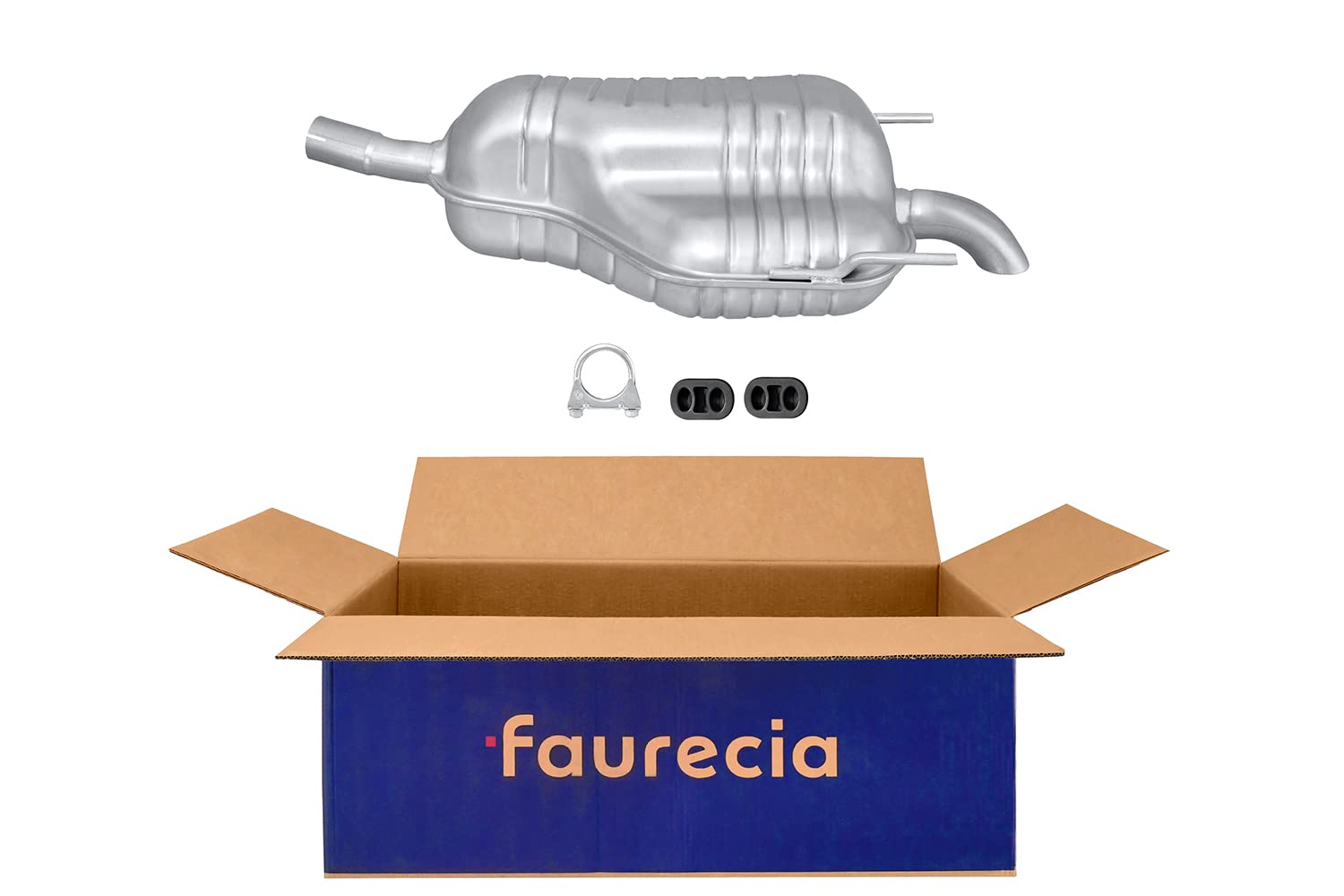 HELLA 8LD 366 031-481 Endschalldämpfer - Easy2Fit® Kit - hinten - einteilig - Set mit Anbauteilen von Hella