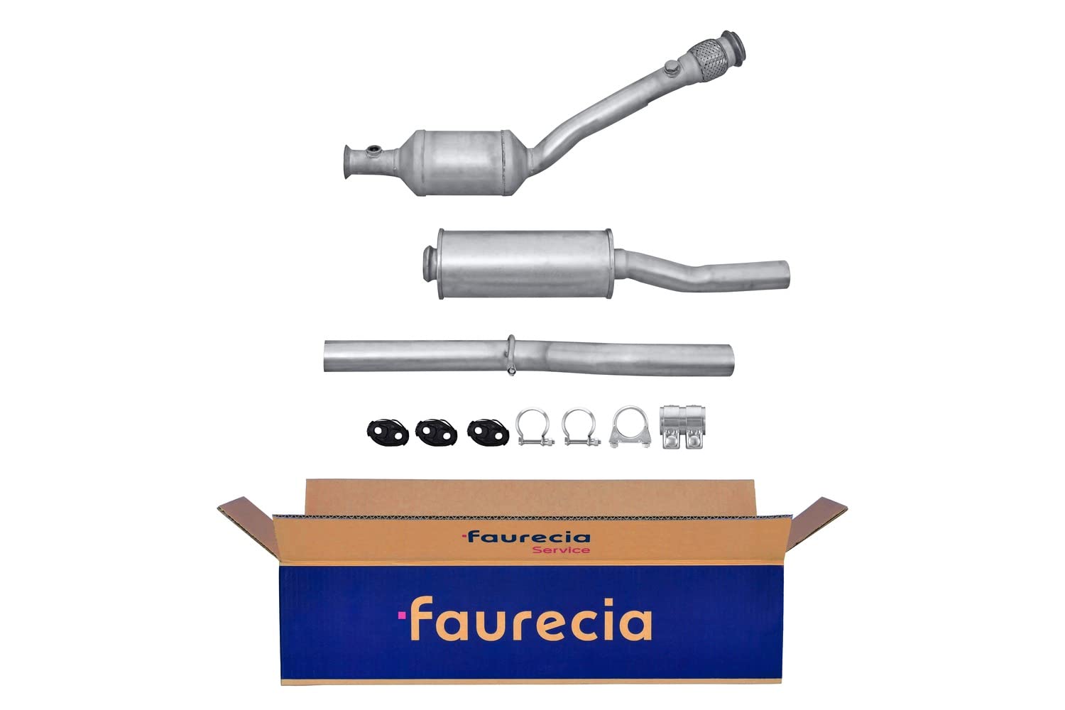 HELLA 8LE 366 051-121 Katalysator - Easy2Fit® Kit - Euro 4 - zweiteilig - Set mit Anbauteilen - für u.a. CITROËN C5 II Break von Hella