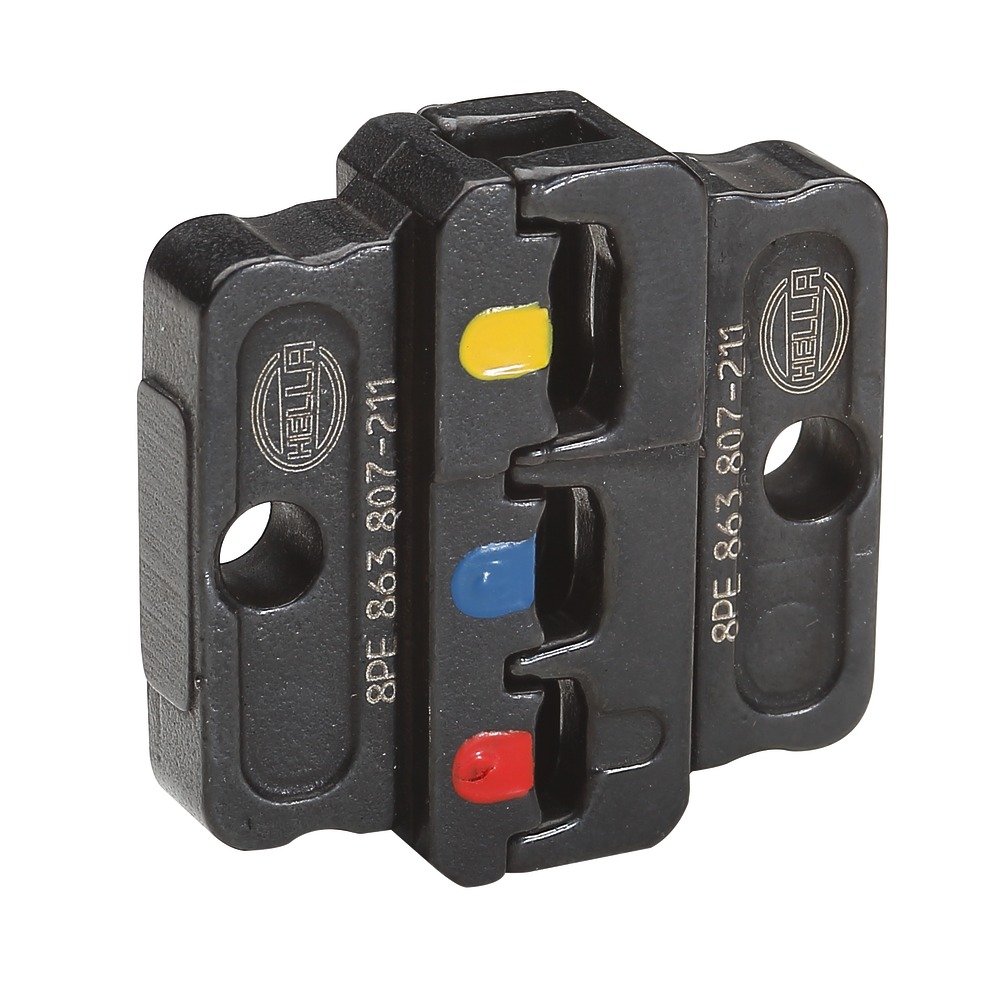 HELLA 8PE 863 807-211 Crimpzangeneinsatz - Metall - schwarz - Ø von: 0.5mm - Ø bis: 6.0mm - Profi,Typ I,II & III HELLA 8PE 863 807-211 Crimpzangeneinsatz - Metall - schwarz - Ø von: 0.5mm - Ø bis: 6.0mm - Profi,Typ I,II & III von Hella
