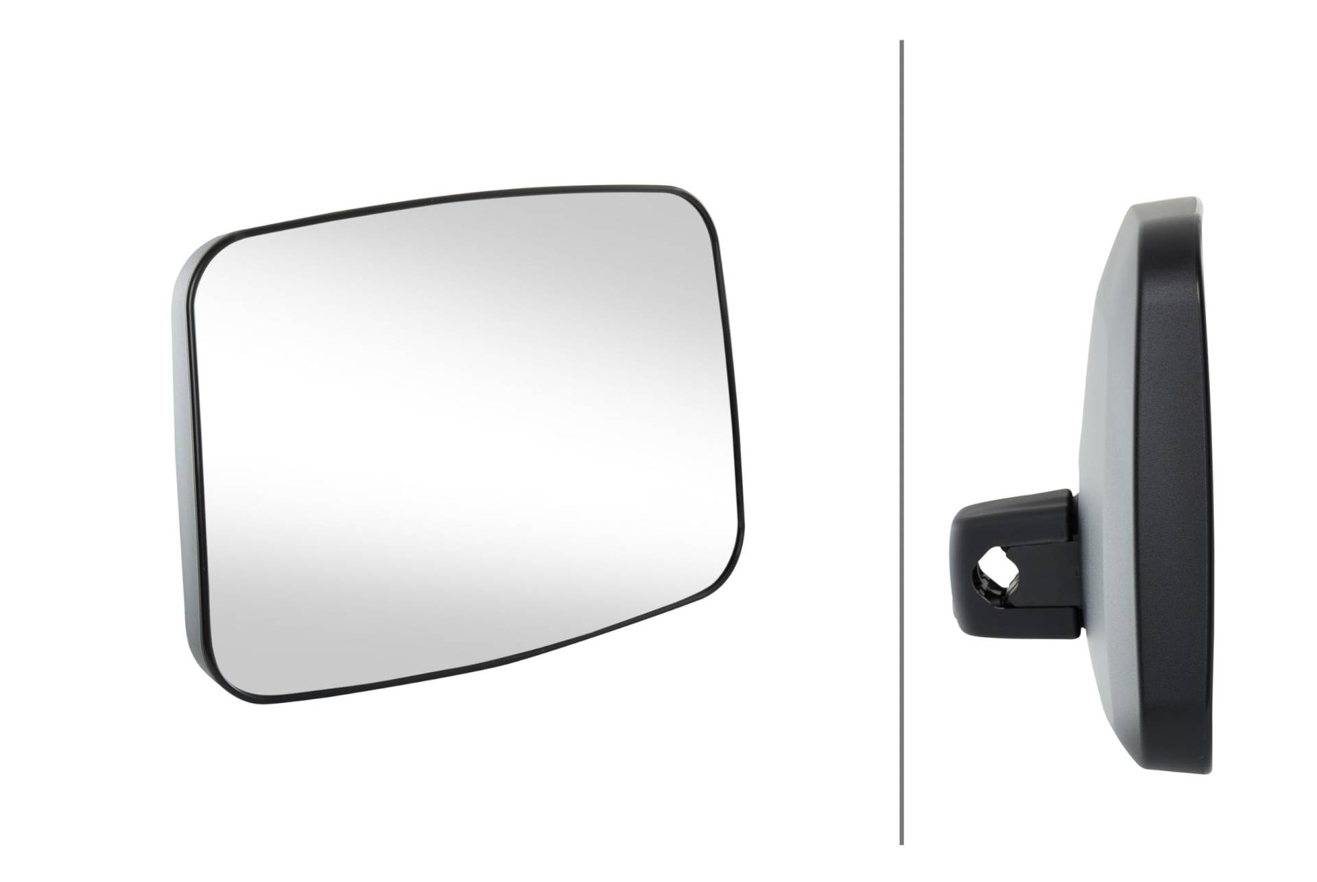 HELLA - Außenspiegel - verstellbar - Kunststoffgehäuse - schwarz - Breite: 219mm - Höhe: 298mm - beidseitig - 8SB 501 550-001 von Hella