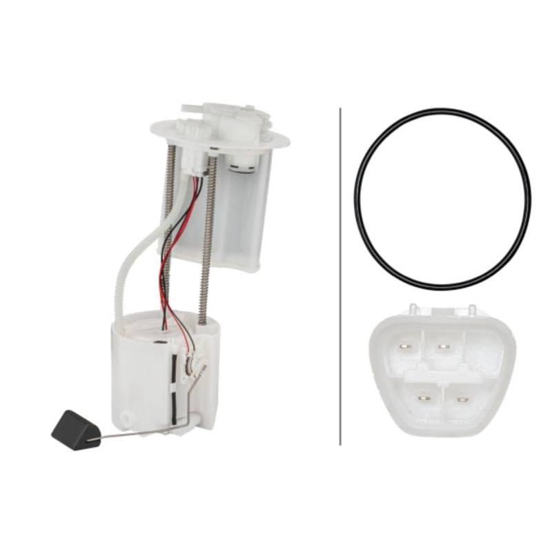 HELLA 8TF 358 303-121 Kraftstoff-Fördereinheit - 12V - elektrisch - 4-polig - mit Dichtung von Hella