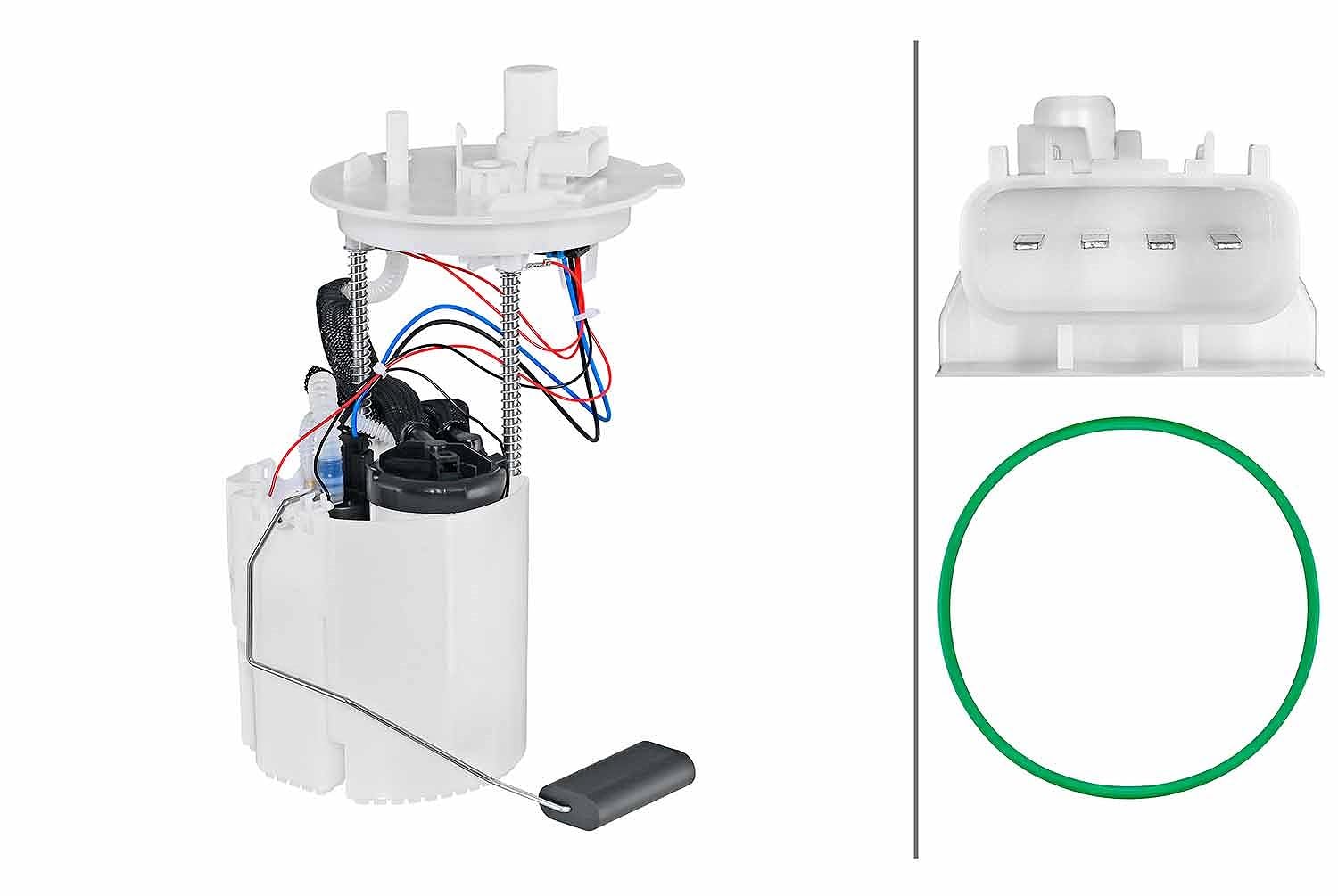 HELLA 8TF 358 304-141 Kraftstoff-Fördereinheit - elektrisch - 4-polig - mit Dichtungen von Hella