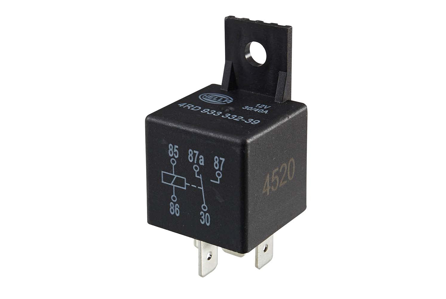 HELLA Relais, Arbeitsstrom - 12V - 5-polig - Wechsler - mit Halter - Menge: 1 - 4RD 933 332-391 HELLA Relais, Arbeitsstrom - 12V - 5-polig - Wechsler - mit Halter - Menge: 1 - 4RD 933 332-391 von Hella