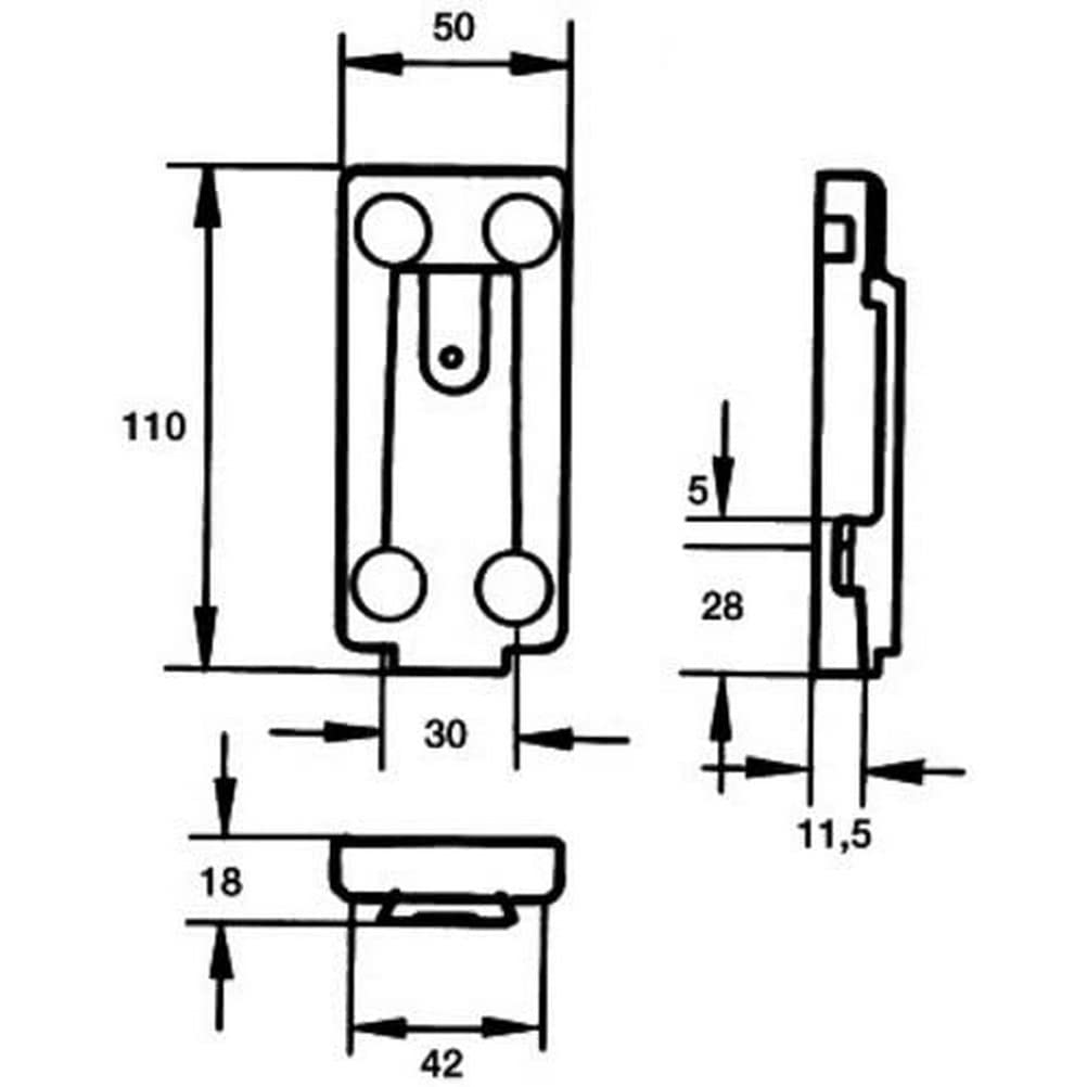 HELLA 9BP 561 006-012 Trägerplatte, Außenspiegel - beidseitig HELLA 9BP 561 006-012 Trägerplatte, Außenspiegel - beidseitig von Hella