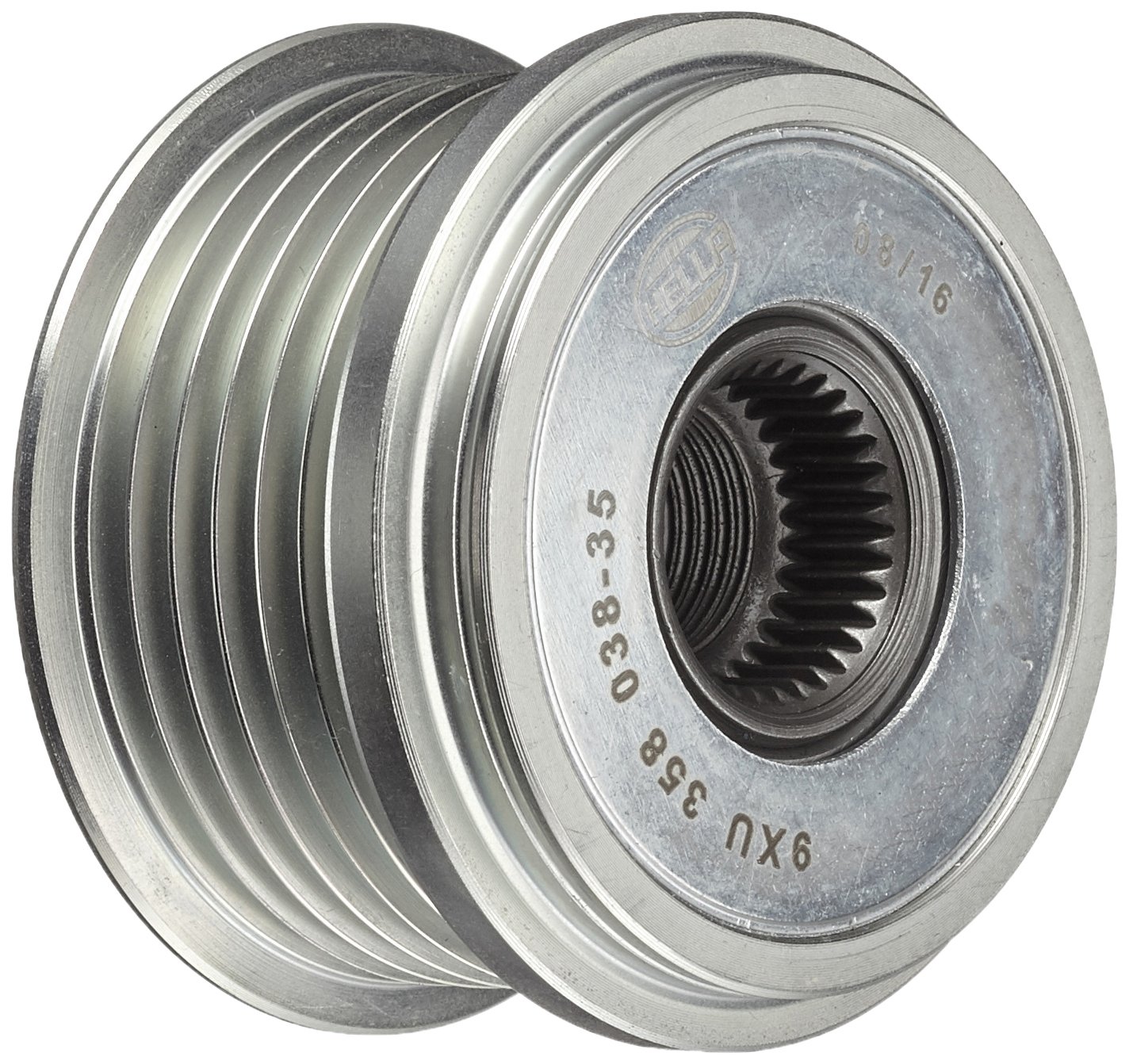 HELLA 9XU 358 038-351 Generatorfreilauf - Gewindemaß: M16x1,5 - Anzahl der Rillen: 6 - mit Kappe HELLA 9XU 358 038-351 Generatorfreilauf - Gewindemaß: M16x1,5 - Anzahl der Rillen: 6 - mit Kappe von Hella