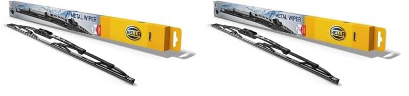 HELLA 9XW 178 878-211 Metal Wiper Scheibenwischer - WP53 - Bügelwischerblatt - für Linkslenker - 21" - 525mm - vorne - Menge: 1 (Packung mit 2) von Hella