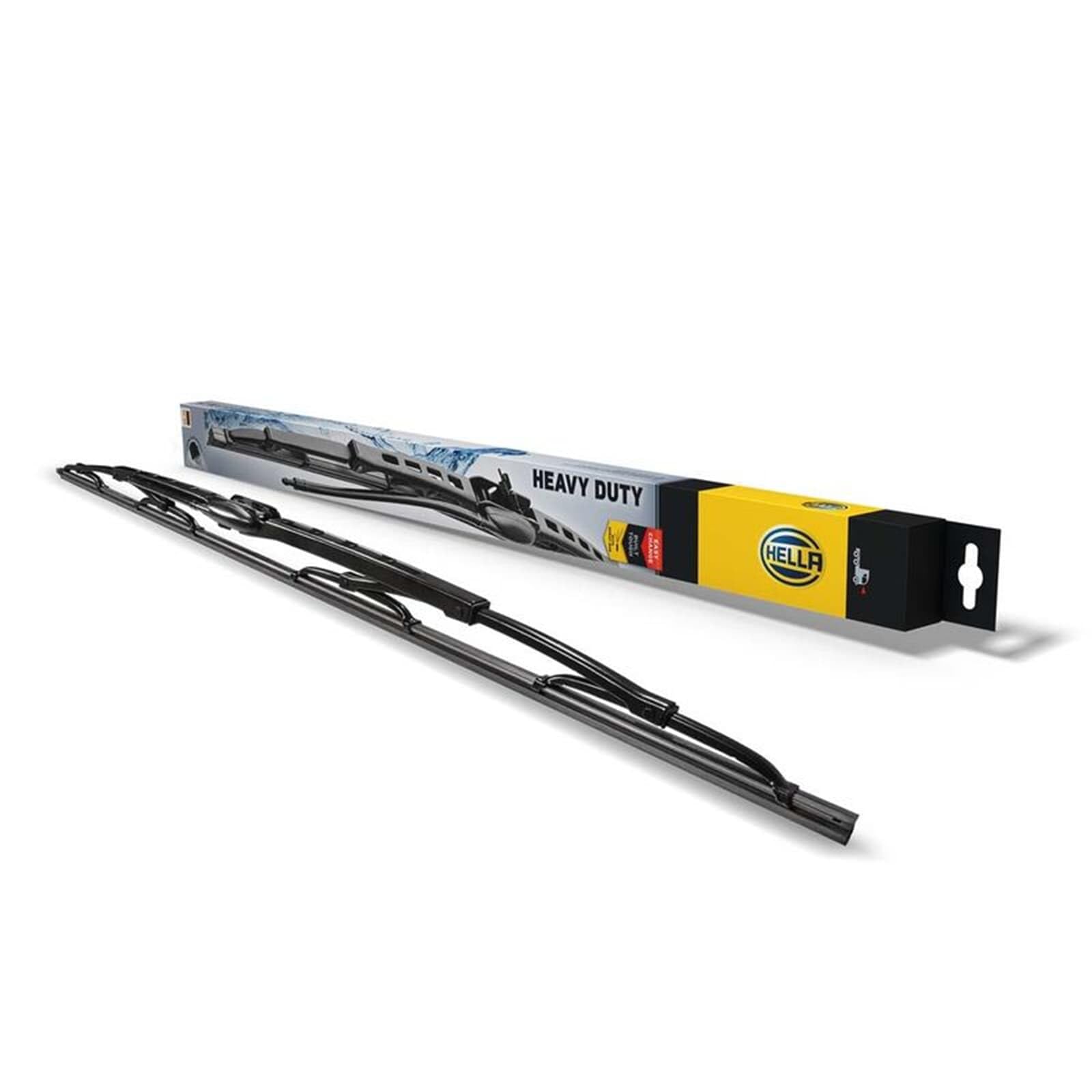 HELLA 9XW 206 480-811 Heavy Duty Scheibenwischer - HD60B - Bügelwischerblatt - für Links-/Rechtslenker - 600/600mm - 24/24" - beidseitig - Menge: 2 von Hella