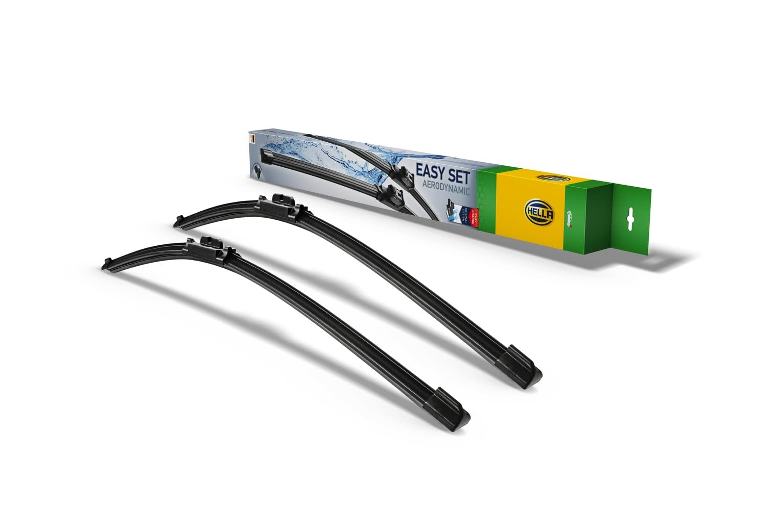HELLA 9XW 358 164-091 Easy Set OE Scheibenwischer - SetOE6053 - Flachblatt-Wischer - für Linkslenker - 600/525mm - 24/21" - vorne - Menge: 2, keine HELLA 9XW 358 164-091 Easy Set OE Scheibenwischer - SetOE6053 - Flachblatt-Wischer - für Linkslenker - 600/525mm - 24/21" - vorne - Menge: 2, keine von Hella