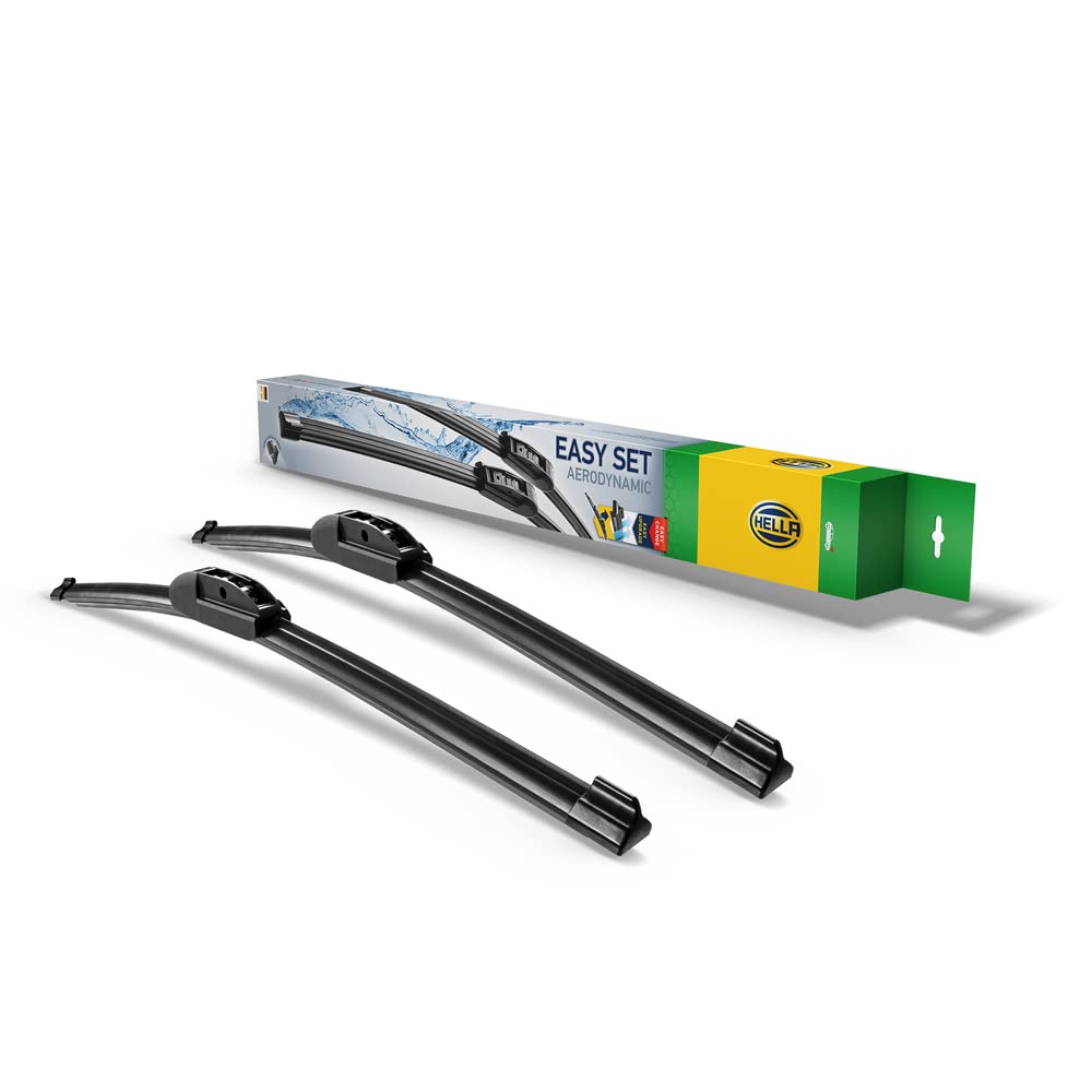 HELLA 9XW 358 164-251 Easy Set Upgrade Scheibenwischer - SetUP5548 - Flachblatt-Wischer - für Linkslenker - 550/475mm - 22/19" - vorne - Menge: 2, keine HELLA 9XW 358 164-251 Easy Set Upgrade Scheibenwischer - SetUP5548 - Flachblatt-Wischer - für Linkslenker - 550/475mm - 22/19" - vorne - Menge: 2, keine von Hella