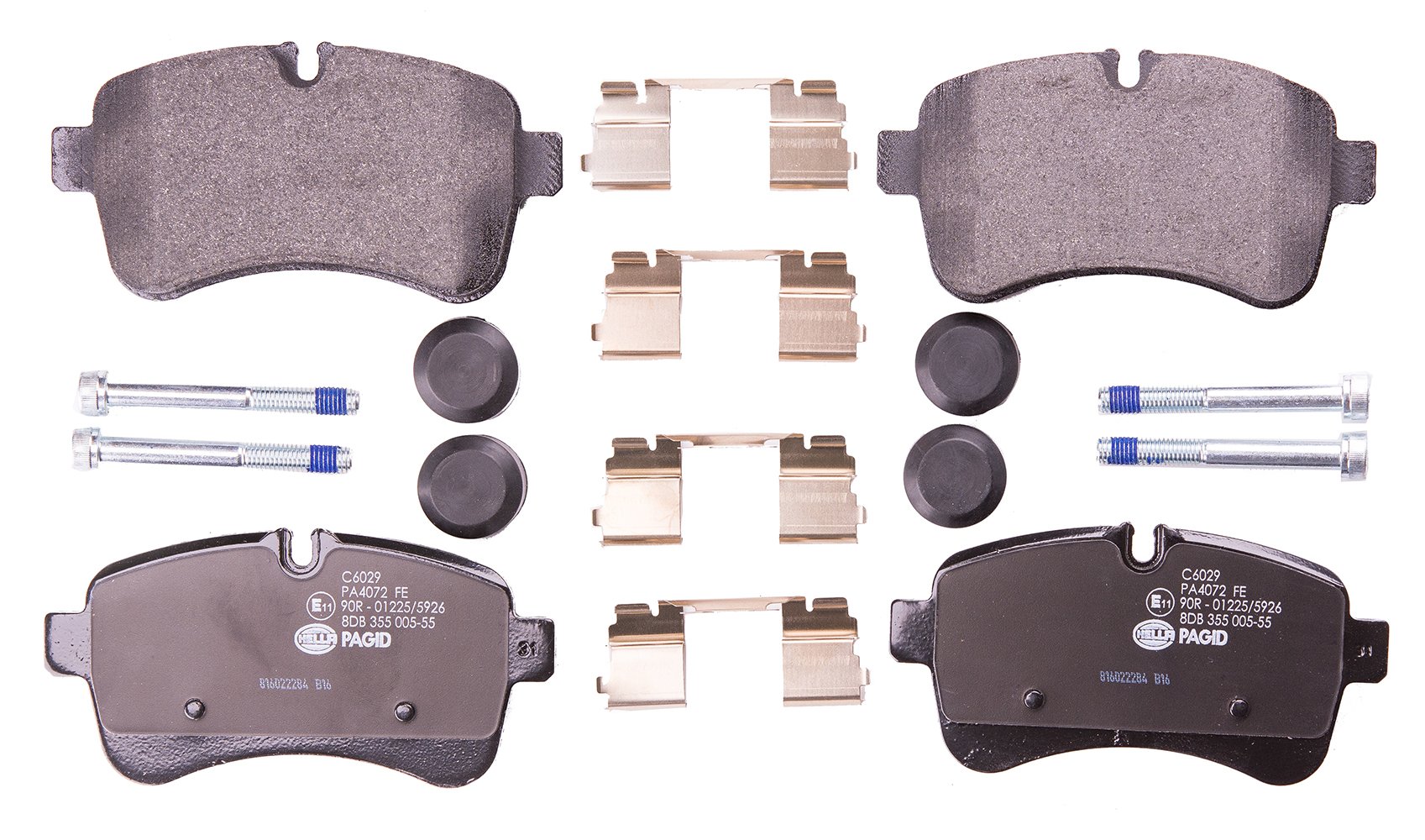 HELLA Bremsbeläge hinten - für Verschleißwarnanzeiger vorbereitet - vier Bremsbeläge pro Set - C6029 - für u.a. IVECO - 8DB 355 005-551 HELLA Bremsbeläge hinten - für Verschleißwarnanzeiger vorbereitet - vier Bremsbeläge pro Set - C6029 - für u.a. IVECO - 8DB 355 005-551 von Hella