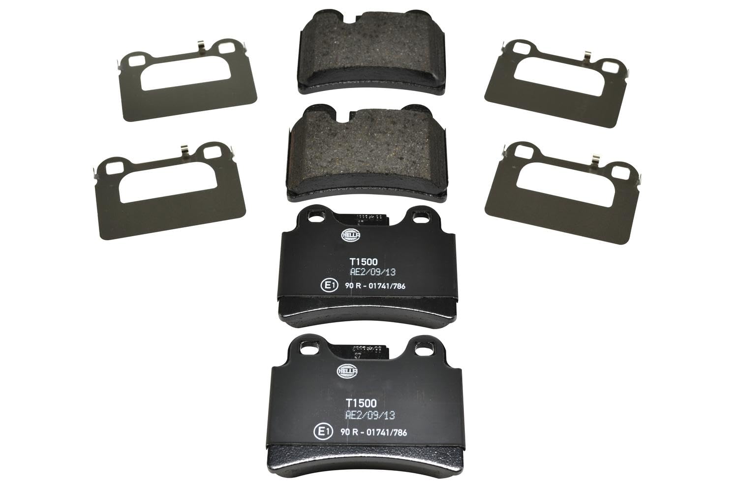 HELLA Bremsbeläge hinten - für Verschleißwarnanzeiger vorbereitet - vier Bremsbeläge pro Set - T1500 - für u.a. VOLKSWAGEN - 8DB 355 011-861 HELLA Bremsbeläge hinten - für Verschleißwarnanzeiger vorbereitet - vier Bremsbeläge pro Set - T1500 - für u.a. VOLKSWAGEN - 8DB 355 011-861 von Hella