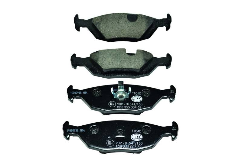 HELLA Bremsbeläge hinten - nicht für Verschleißwarnanzeiger vorbereitet - vier Bremsbeläge pro Set - T1040 - für u.a. SAAB / VOLVO - 8DB 355 007-521 HELLA Bremsbeläge hinten - nicht für Verschleißwarnanzeiger vorbereitet - vier Bremsbeläge pro Set - T1040 - für u.a. SAAB / VOLVO - 8DB 355 007-521 von Hella