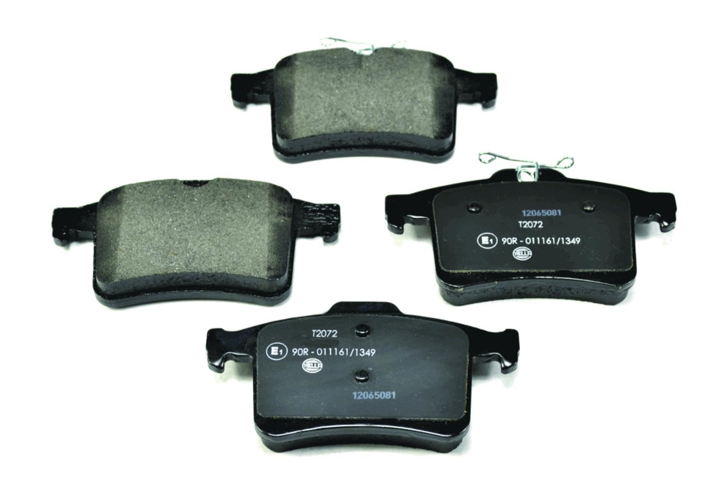 HELLA Bremsbeläge hinten - nicht für Verschleißwarnanzeiger vorbereitet - vier Bremsbeläge pro Set - T2072 - für u.a. JAGUAR - 8DB 355 015-901 HELLA Bremsbeläge hinten - nicht für Verschleißwarnanzeiger vorbereitet - vier Bremsbeläge pro Set - T2072 - für u.a. JAGUAR - 8DB 355 015-901 von Hella