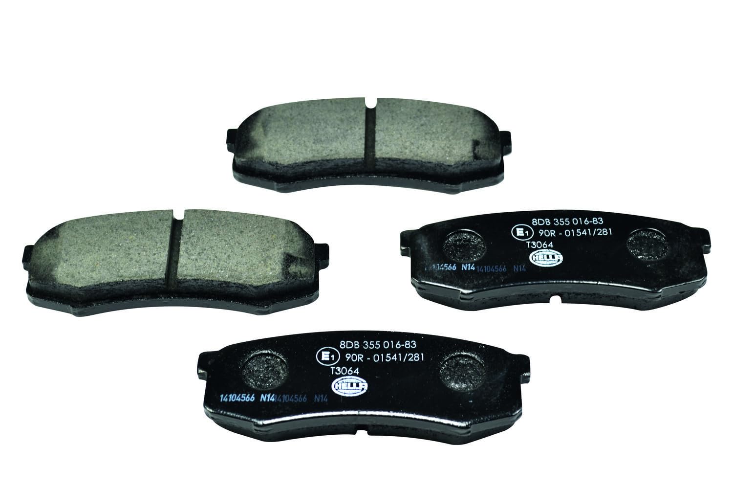 HELLA Bremsbeläge hinten - nicht für Verschleißwarnanzeiger vorbereitet - vier Bremsbeläge pro Set - T3064 - für u.a. LEXUS / MITSUBISHI / TOYOTA - 8DB 355 016-831 HELLA Bremsbeläge hinten - nicht für Verschleißwarnanzeiger vorbereitet - vier Bremsbeläge pro Set - T3064 - für u.a. LEXUS / MITSUBISHI / TOYOTA - 8DB 355 016-831 von Hella