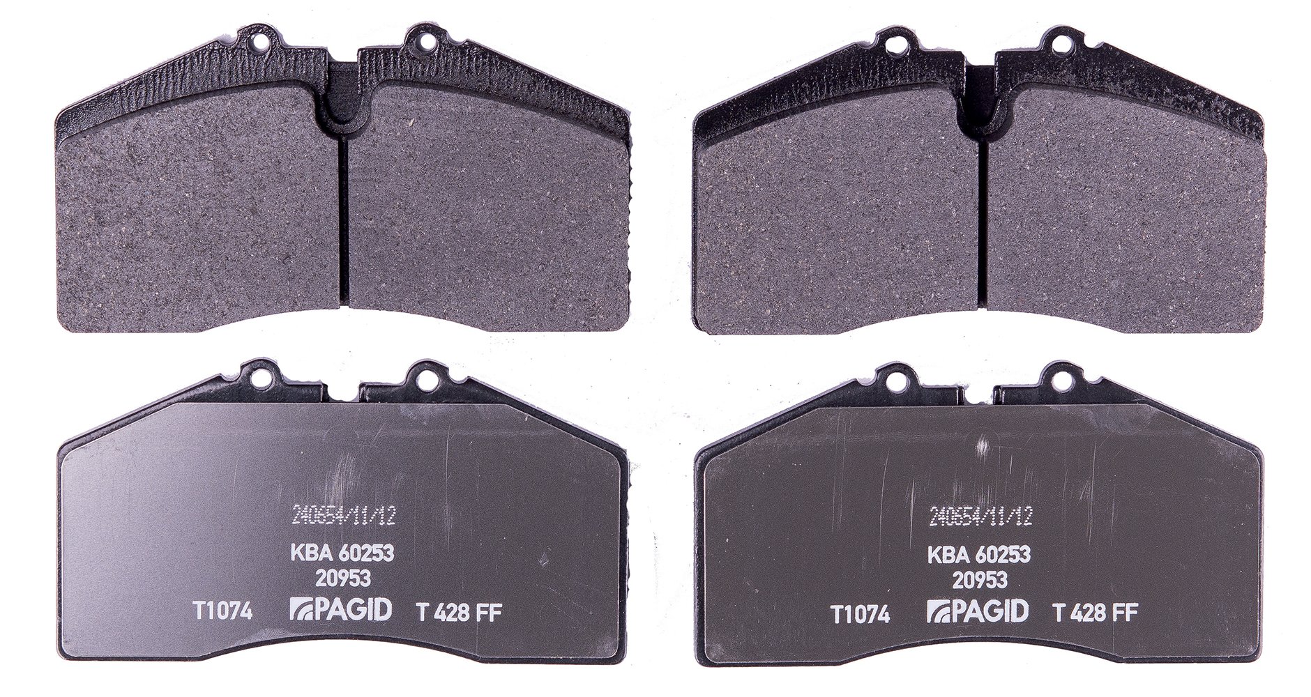 HELLA Bremsbeläge vorne; hinten - für Verschleißwarnanzeiger vorbereitet - vier Bremsbeläge pro Set - T1074 - für u.a. PORSCHE - 8DB 355 007-701 HELLA Bremsbeläge vorne; hinten - für Verschleißwarnanzeiger vorbereitet - vier Bremsbeläge pro Set - T1074 - für u.a. PORSCHE - 8DB 355 007-701 von Hella
