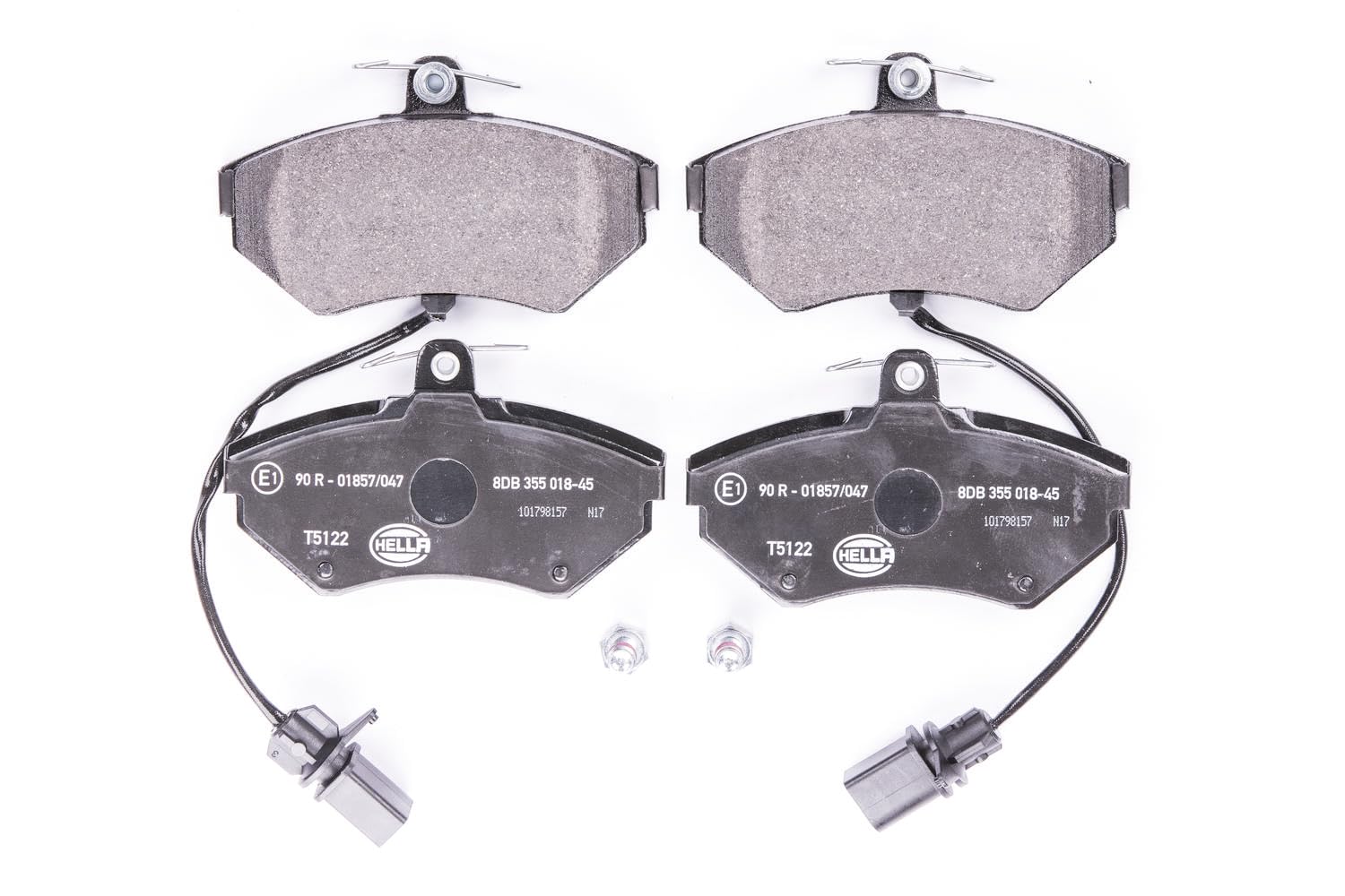 HELLA PAGID 8DB 355 018-451 Bremsbelagsatz - T5122 - Dicke/Stärke: 19.6mm - Bremssystem: Lucas - mit integriertem Verschleißwarnkontakt - für u.a. AUDI / VOLKSWAGEN HELLA PAGID 8DB 355 018-451 Bremsbelagsatz - T5122 - Dicke/Stärke: 19.6mm - Bremssystem: Lucas - mit integriertem Verschleißwarnkontakt - für u.a. AUDI / VOLKSWAGEN von Hella