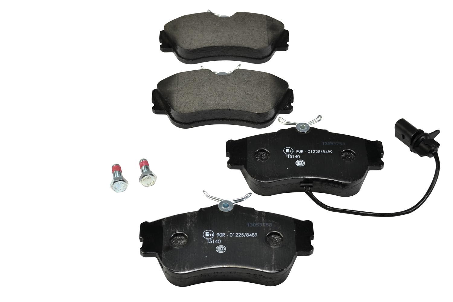 HELLA Bremsbeläge vorne - mit Warnkontakt - vier Bremsbeläge pro Set - T5140 - für u.a. VOLKSWAGEN - 8DB 355 018-621 HELLA Bremsbeläge vorne - mit Warnkontakt - vier Bremsbeläge pro Set - T5140 - für u.a. VOLKSWAGEN - 8DB 355 018-621 von Hella
