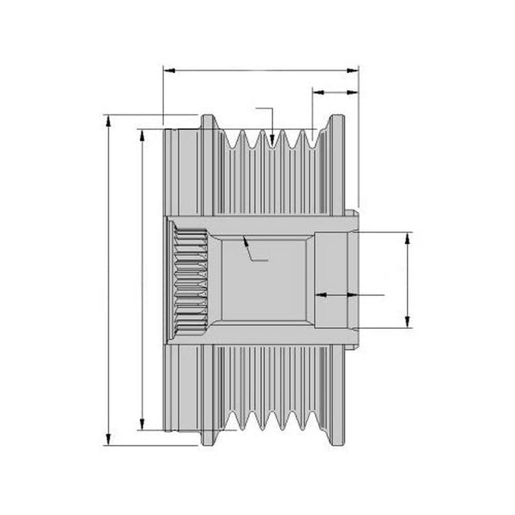 HELLA 9XU 358 038-031 Generatorfreilauf - Gewindemaß: M16x1,5 - Anzahl der Rillen: 6 - mit Kappe HELLA 9XU 358 038-031 Generatorfreilauf - Gewindemaß: M16x1,5 - Anzahl der Rillen: 6 - mit Kappe von Hella