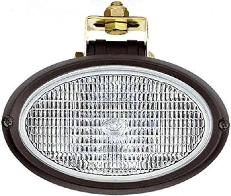 HELLA 1GA 996 561-007 Halogen-Arbeitsscheinwerfer - Oval 100-12V - Anbau/geschraubt - hängend/schwenkbarer Montagebügel - Nahfeldausleuchtung - Stecker: Schutz-Kontakt-Stecker von Hella