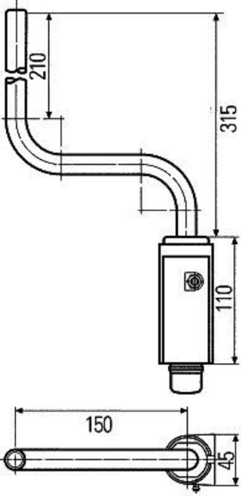 HELLA Halter, Außenspiegel - links - 8HG 561 107-001 von Hella