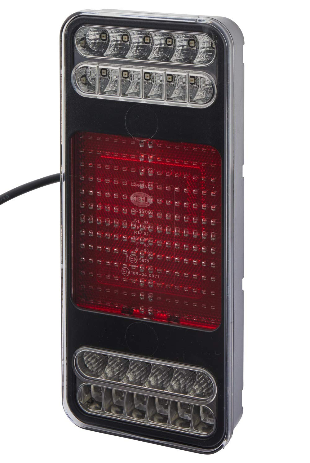 HELLA Heckleuchte - Coluna - LED - 24V - geschraubt/Anbau - ECE/ADR/GGVS - Lichtscheibenfarbe: glasklar - Kabel: 3000mm - Stecker: Flachsteckhülse - rechts/links - Menge: 1 - 2VP 345 900-271 HELLA Heckleuchte - Coluna - LED - 24V - geschraubt/Anbau - ECE/ADR/GGVS - Lichtscheibenfarbe: glasklar - Kabel: 3000mm - Stecker: Flachsteckhülse - rechts/links - Menge: 1 - 2VP 345 900-271 von Hella
