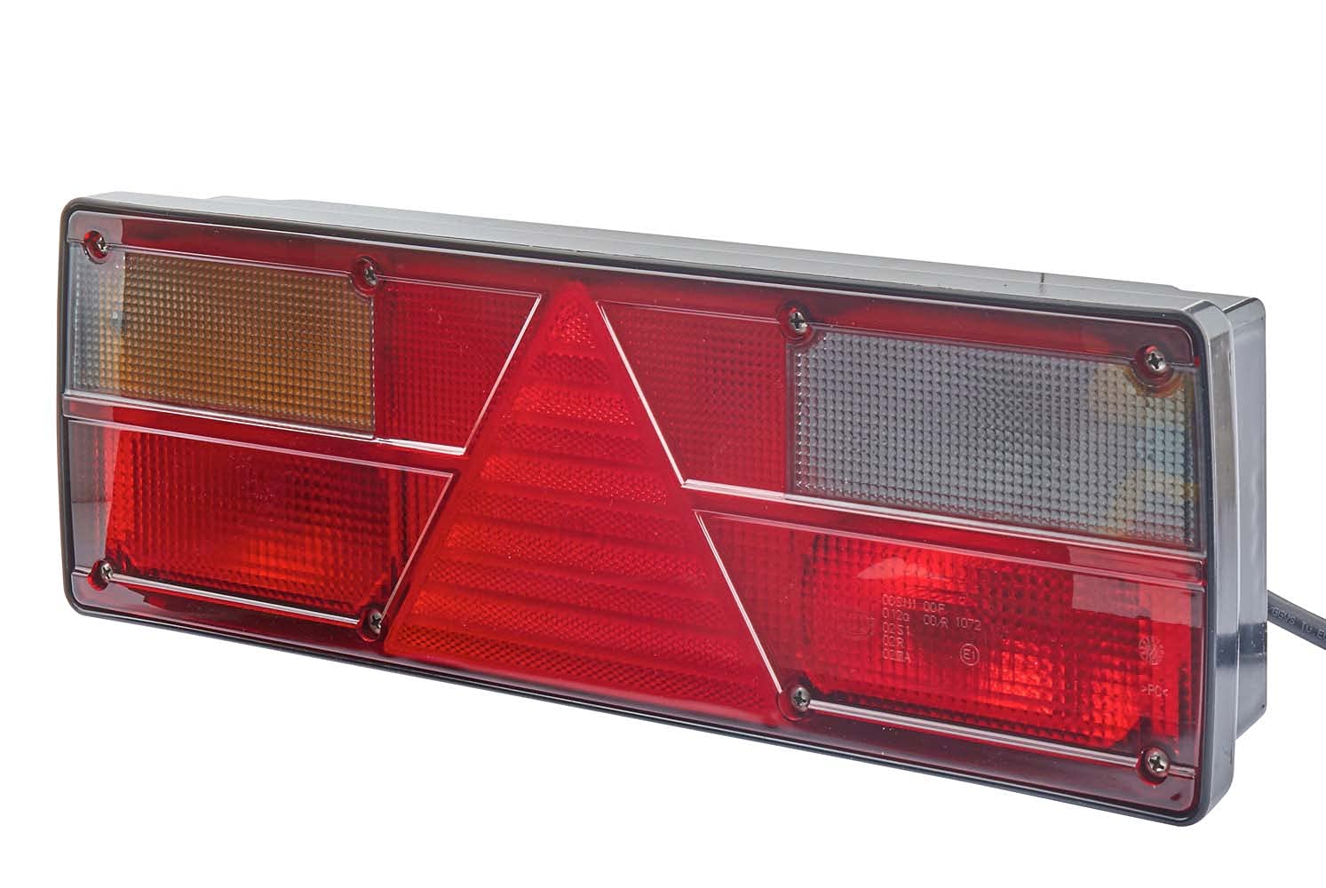 HELLA Heckleuchte - EasyConn I - Glühlampe - 24V - Anbau/geschraubt - ECE/ADR/GGVS/nicht SAE - Lichtscheibenfarbe: mehrfarbig - Kabel: 1700mm - Stecker: Flachstecker - links - 2VP 340 450-151 HELLA Heckleuchte - EasyConn I - Glühlampe - 24V - Anbau/geschraubt - ECE/ADR/GGVS/nicht SAE - Lichtscheibenfarbe: mehrfarbig - Kabel: 1700mm - Stecker: Flachstecker - links - 2VP 340 450-151 von Hella