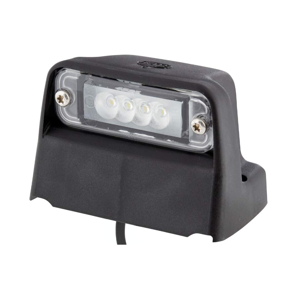 HELLA 2KA 010 278-031 Kennzeichenleuchte - LED - 24V - Anbau/geschraubt - Kabel: 2000mm - Stecker: Flachsteckhülse - seitlicher Anbau HELLA 2KA 010 278-031 Kennzeichenleuchte - LED - 24V - Anbau/geschraubt - Kabel: 2000mm - Stecker: Flachsteckhülse - seitlicher Anbau von Hella