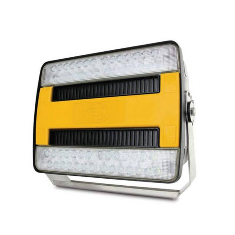 HELLA 1GJ 011 872-501 LED-Arbeitsscheinwerfer - HypaLUME - 48/24V - 25000lm - Anbau/Schraubanschluss - schwenkbarer Montagebügel - Bodenausleuchtung - Kabel: 1800mm - Stecker: DEUTSCH Stecker von Hella