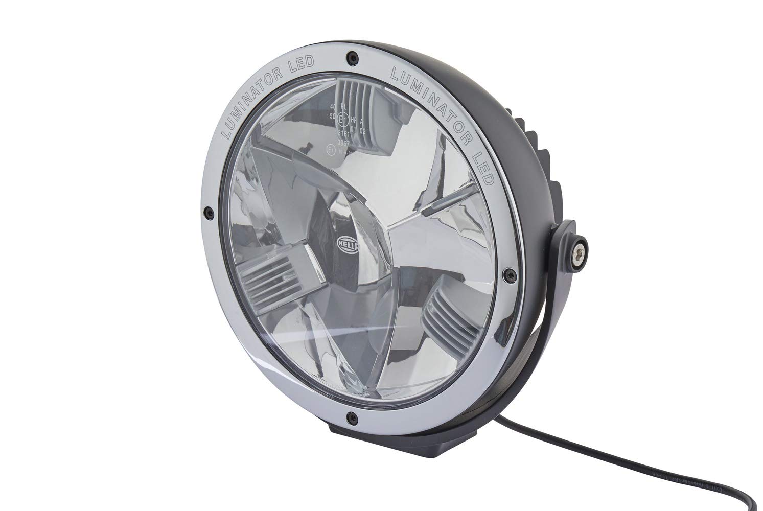 HELLA LED Fernscheinwerfer - Luminator LED - 12V / 24V - rund - Referenzzahl: 40 - glasklare Streuscheibe - glasklar - Kabel: 800mm - rechts/links - 1F8 011 002-201 HELLA LED Fernscheinwerfer - Luminator LED - 12V / 24V - rund - Referenzzahl: 40 - glasklare Streuscheibe - glasklar - Kabel: 800mm - rechts/links - 1F8 011 002-201 von Hella