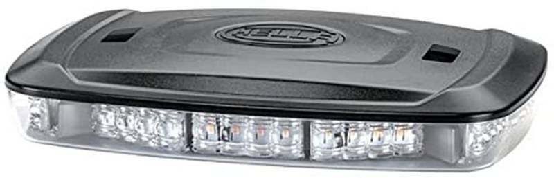 HELLA LED Warnleuchte - Micro Lightbar - 12V / 24V - gelb - Magnetbefestigung - Kabel: 2500mm - Anbau - 2RL 014 566-121 von Hella