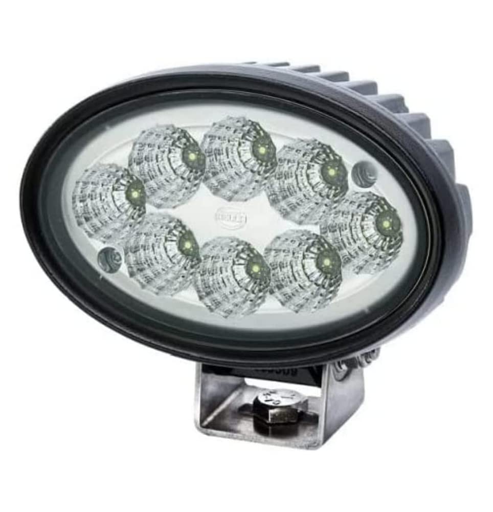 HELLA LED Arbeitsscheinwerfer - Oval 100 Gen. II - 12V / 24V - 4400lm - Anbau/geschraubt - schwenkbarer Montagebügel - Nahfeldausleuchtung - Stecker: DEUTSCH Stecker - 1GA 996 761-001 HELLA LED Arbeitsscheinwerfer - Oval 100 Gen. II - 12V / 24V - 4400lm - Anbau/geschraubt - schwenkbarer Montagebügel - Nahfeldausleuchtung - Stecker: DEUTSCH Stecker - 1GA 996 761-001 von Hella