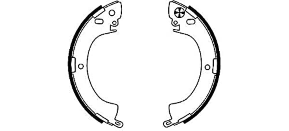 HELLA 8DB 355 000-821 Bremsbackensatz - H8305 - Bremssystem: Akebono - für u.a. MITSUBISHI HELLA 8DB 355 000-821 Bremsbackensatz - H8305 - Bremssystem: Akebono - für u.a. MITSUBISHI von Hella