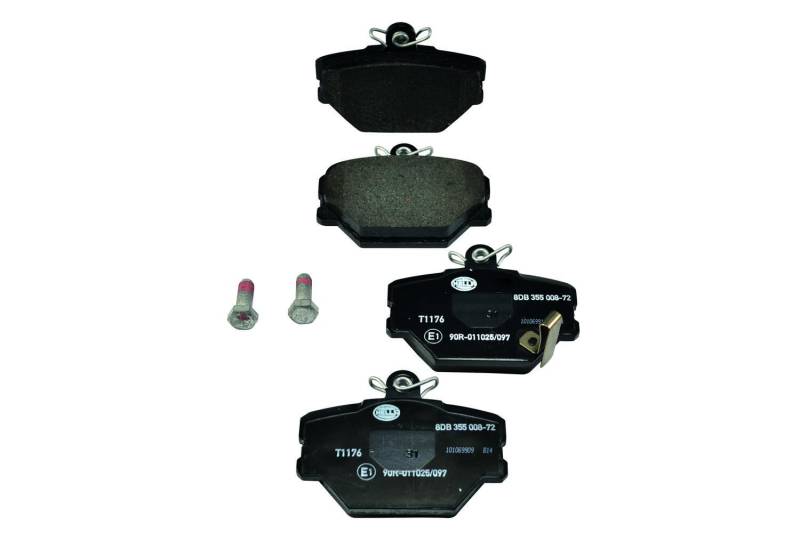 HELLA Bremsbeläge vorne - mit akustischer Verschleißwarnung - vier Bremsbeläge pro Set - T1176 - für u.a. SMART - 8DB 355 008-721 von Hella